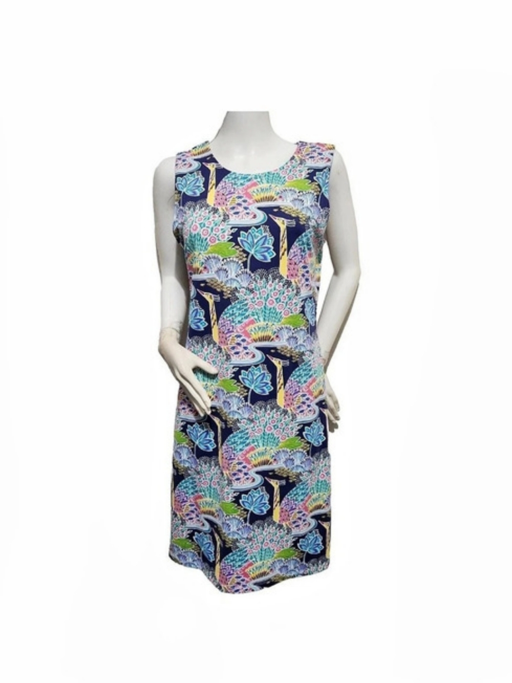 J.McLaughlin Sophia Dress Floral Midi Dress in Blue & Pink Size Medium NWT